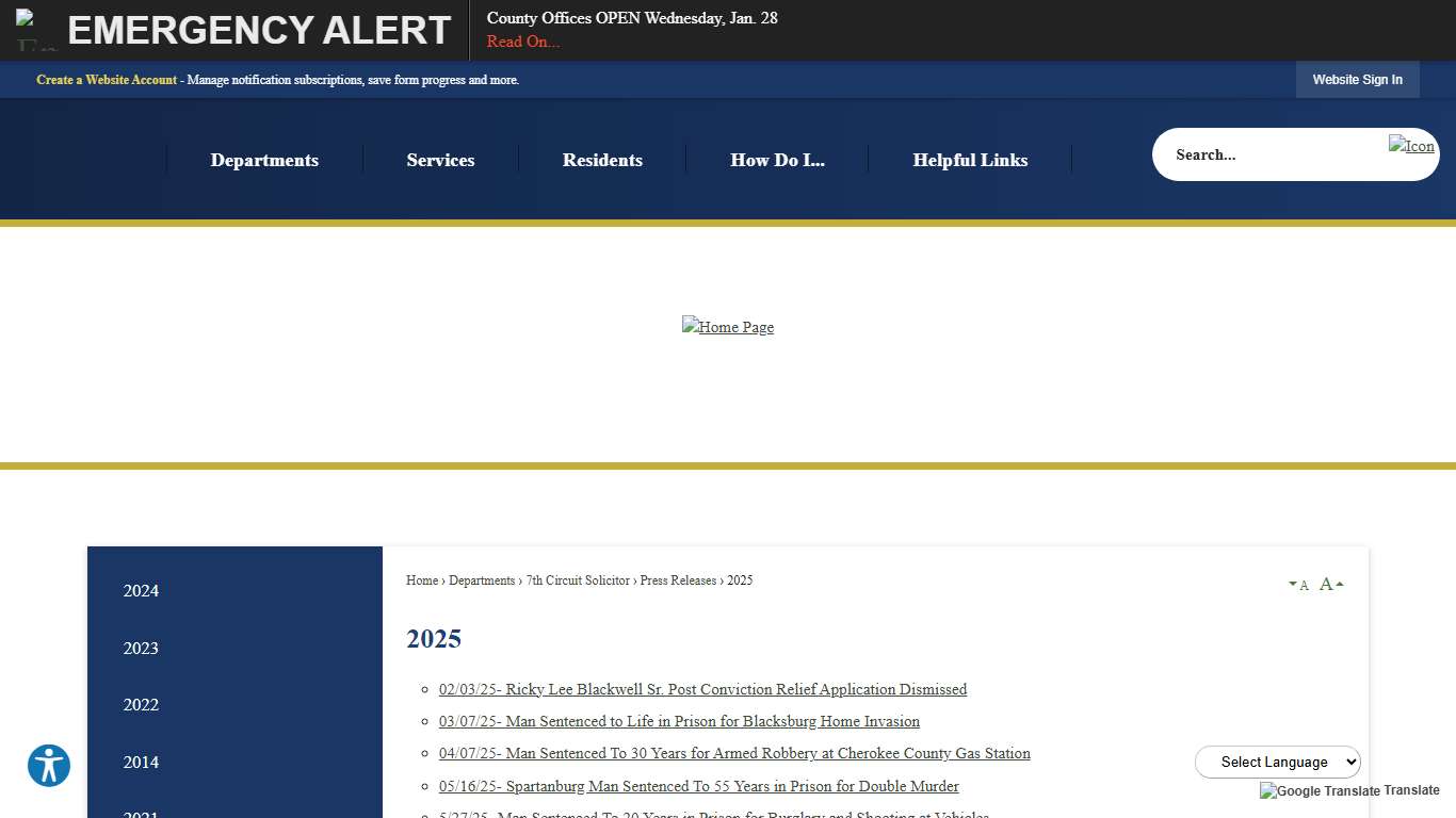 2025 Spartanburg County, SC